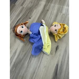 Disney Parks SOFIA THE FIRST & AMBER Reversible Topsy Turvy Flip Doll 16”